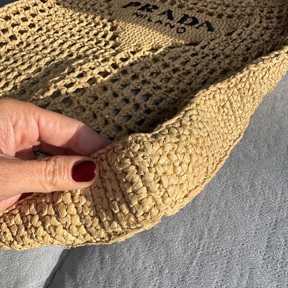 Prada Raffia Beach Bag - Picture 5 of 6